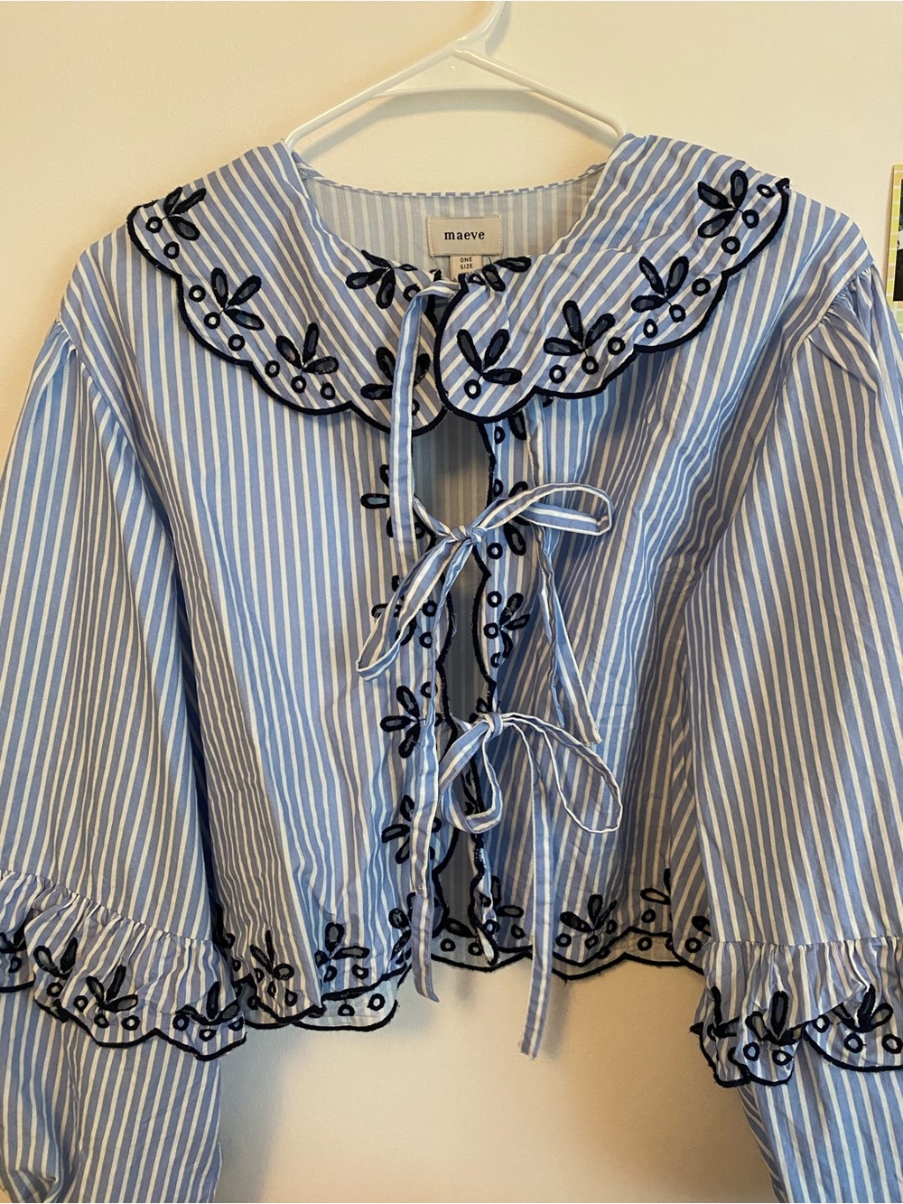 Maeve Tie Front Blouse